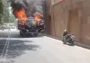 UP Police Van Fire Video : कैदी वाहन जलकर राख, महिला बंदियों और पुलिसकर्मियों ने कूद कर बचाई जान