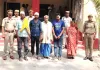 बलिया : संगीन अपराध में पति-पत्नी और पुत्र समेत पांच गिरफ्तार
