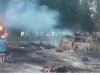 पेट्रोल टैंकर में लगी आग, 45 की मौत