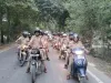 बाइक रैली निकाल कर बलिया पुलिस ने दिया राष्ट्रीय एकता का संदेश   