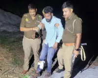 HALF ENCOUNTER IN BALLIA : पुलिस मुठभेड़ में हत्यारा अभिनंदन गिरफ्तार, बदमाश के पैर में लगी गोली