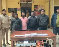 बलिया में बुढ़वा शिवमंदिर समेत अन्य जगह से हुई चोरियों का खुलासा, पांच गिरफ्तार 