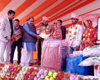 बलिया में मुख्यमंत्री सामूहिक विवाह : एक साथ बजीं 227 जोड़ों की शहनाई