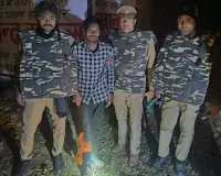 बलिया पुलिस से मुठभेड़ में पकड़ा गया बदमाश फजल उर्फ करिया, पैर में लगी गोली