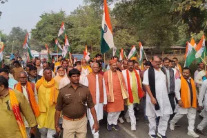 बलिया में पदयात्रा संग 'फेफना खेल महोत्सव' का भव्य आगाज