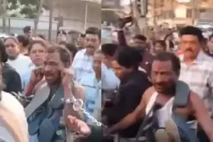 महिला कॉन्स्टेबल की वर्दी फाड़ने वाले 'मनबढ़' का ऐसे निकला जुलूस